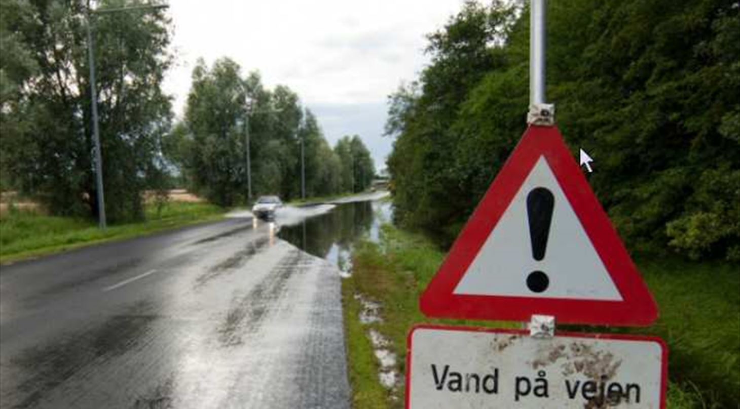 Skybrudssikring Vand på vejen